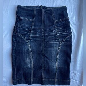Y2K‎ Denim Above The Knee Skirt